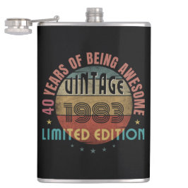 トレンディー素晴らし誕生誕生日贈答年 フラスク