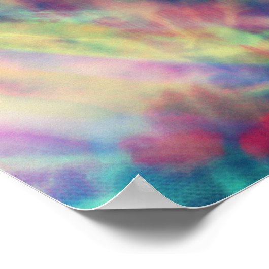 トレンディー素晴らし部族絞り染め若く野生で自由 ポスター (角)