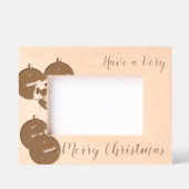 トレンディー素朴は聖降誕祭が非常に愉快だ レーザー彫刻フレーム (正面)