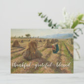 トレンディー素朴感謝祭賛美収穫 シーズンカード (スタンド正面)