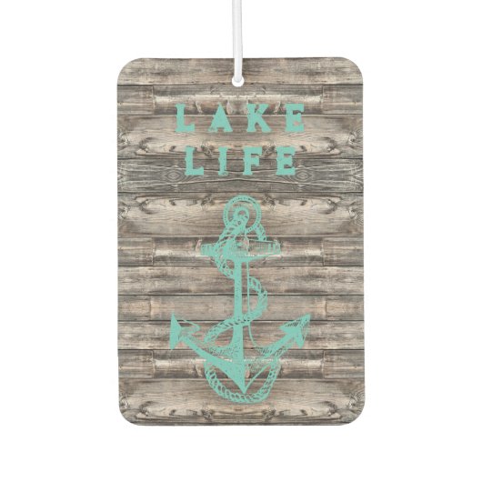 トレンディー素朴航海のティール(緑がかった色)いかり | カーエアーフレッシュナー (正面)