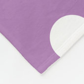 トレンディー紫の水玉模様パターン フリースブランケット (角)