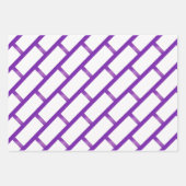 トレンディー紫ダイナミックパターン(の模様が)ある ラッピングペーパーシート (正面3)