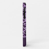 トレンディー紫色のシャードヒョウのスポットプリントw/name Case-Mate iPhoneケース (裏面/左)