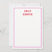 トレンディー紫色のノートカードと小さな水玉模様 ノートカード (正面)