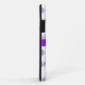トレンディー紫色の花パターンiPhoneケース Case-Mate iPhoneケース (裏面/右)