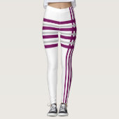 トレンディー紫色の裏地トップ品質レギンス。 レギンス (正面)