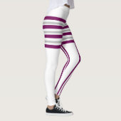 トレンディー紫色の裏地トップ品質レギンス。 レギンス (右)