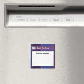 トレンディー紫色の青いストライプ – カスタマイズ可能 マグネット (インサイチュ (食洗機))