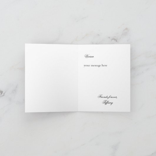 トレンディー結婚の花束の花嫁の提案 招待状 (内部)