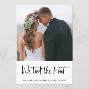 トレンディー結婚ポストの発表とパーティー  写真 招待状