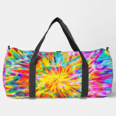 トレンディー絞り染め ダッフルバッグ (正面)