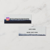 トレンディー絵を描ストライプInstagramソーシャルメディア スキニー名刺 (正面/裏面)