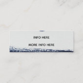 トレンディー絵を描ストライプInstagramソーシャルメディア スキニー名刺 (裏面)