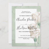 トレンディー緑化結婚式招待状 招待状 (正面)