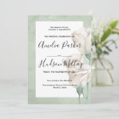 トレンディー緑化結婚式招待状 招待状 (スタンド正面)
