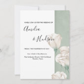 トレンディー緑化結婚式招待状 招待状 (正面)