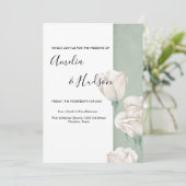 トレンディー緑化結婚式招待状 招待状 (スタンド正面)