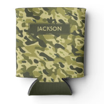 トレンディー緑色の迷彩模様（名前）