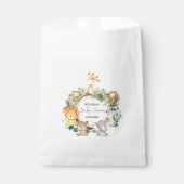 トレンディー緑豊かなジャングルサファリアニマルベビーシャワー フェイバーバッグ (正面)