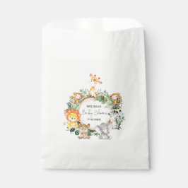 トレンディー緑豊かなジャングルサファリアニマルベビーシャワー フェイバーバッグ