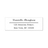 トレンディー署名スクリプト名文字差出人住所 セルフインキングスタンプ (デザイン)