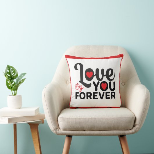 トレンディー美しいバレンタインデー赤い枕 クッション (椅子)