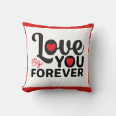 トレンディー美しいバレンタインデー赤い枕 クッション (正面)
