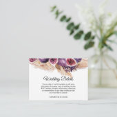 トレンディー美しいパープルフィギュス&パンパ エンクロージャーカード (スタンド正面)