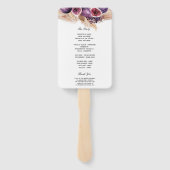 トレンディー美しいパープルフィギュス&パンパ ハンドファン (裏面)