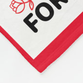 トレンディー美しい赤バレンタインの毛布。 フリースブランケット (角)