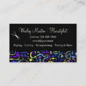 トレンディー美容師アポイントメント名刺 名刺 (正面)