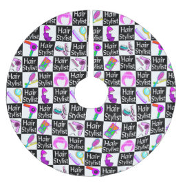 トレンディー美容師クリスマスツリースカート ブラッシュドポリエステルツリースカート