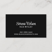 トレンディー美容師サロンツール美しい 名刺 (裏面)
