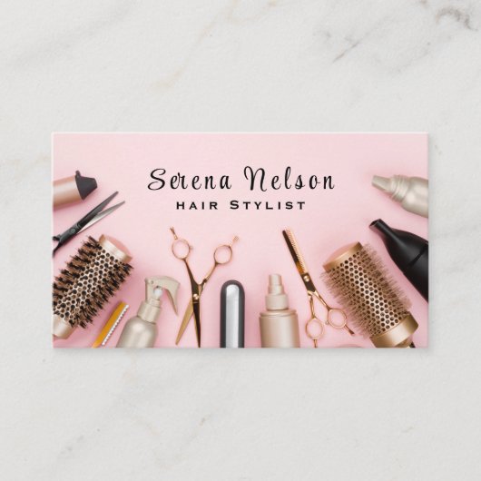 トレンディー美容師サロンツール美しい 名刺 (正面)