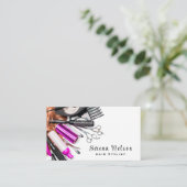 トレンディー美容師サロンツール美しい 名刺 (スタンド正面)