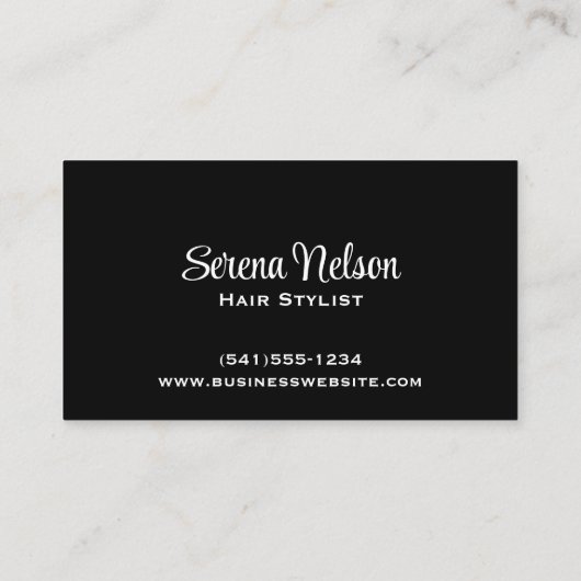 トレンディー美容師サロンツール美しい 名刺 (裏面)