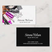 トレンディー美容師サロンツール美しい 名刺 (正面/裏面)
