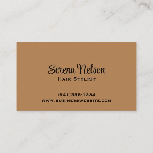 トレンディー美容師サロンツール美しい 名刺 (裏面)