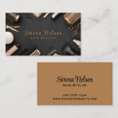 トレンディー美容師サロンツール美しい 名刺 (正面/裏面)