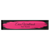 トレンディー美容師サロン机用ネームプレート デスクネームプレート (正面)