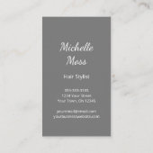 トレンディー美容師シンプルはさみ 名刺 (裏面)