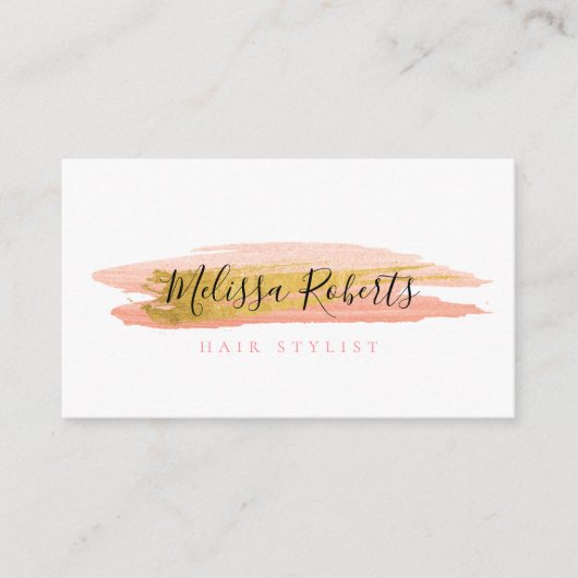 トレンディー美容師名刺 名刺 (正面)