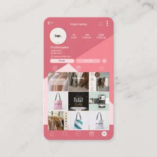 トレンディー美容師名刺   Instagram 名刺