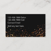 トレンディー美容師手頃名刺 名刺 (裏面)