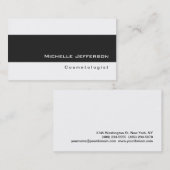 トレンディー美容師白黒名刺 名刺 (正面/裏面)