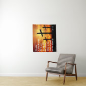 トレンディー聖書聖句ヨハネ3:16キリスト教の賜物 タペストリー (インサイチュ)