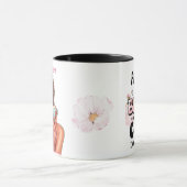 トレンディー聞「Mug」とSassy Coffee引用文 マグカップ (中央)