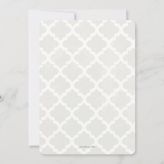 トレンディー聴診器医学部卒業 招待状 (裏面)