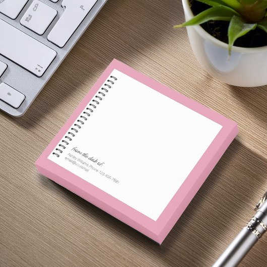 トレンディー腫瘍学者スパイラルフェイク紙モノグラム注記 ポストイット